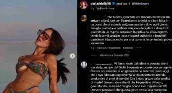 Giulia De Lellis e il fidanzato in vacanza in Israele, l’influencer risponde alle critiche: “Questa aggressività mi sconvolge”
