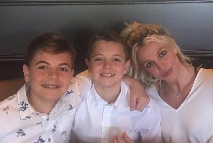 Britney Spears con i figli