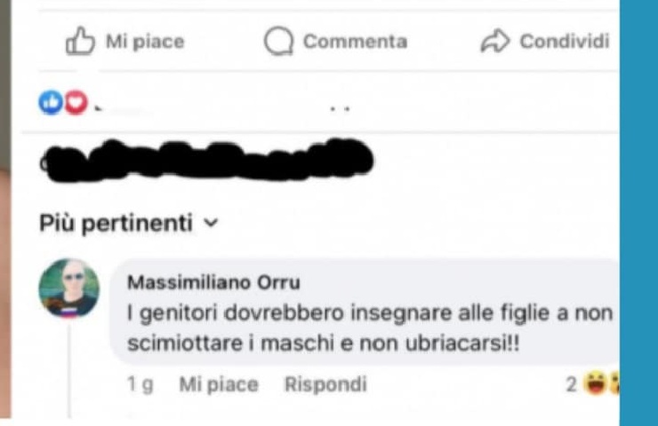 Commento comandante sardo stupro Palermo