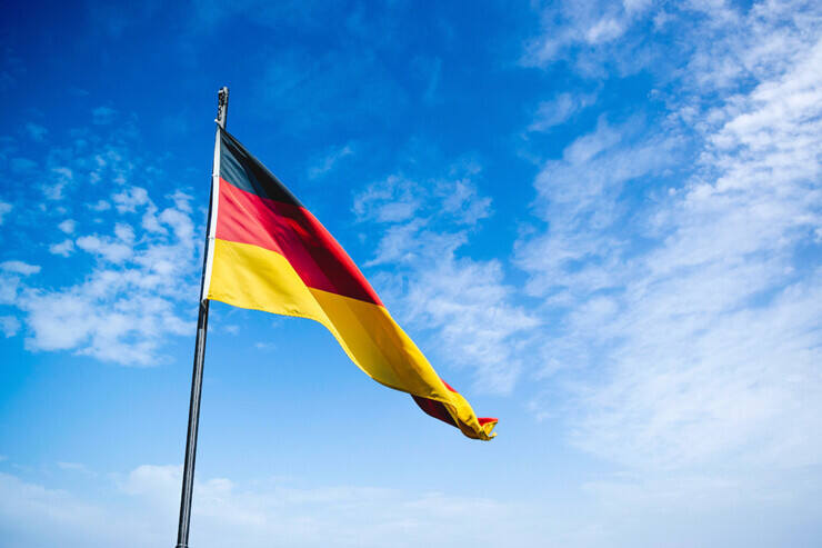 La bandiera della Germania 