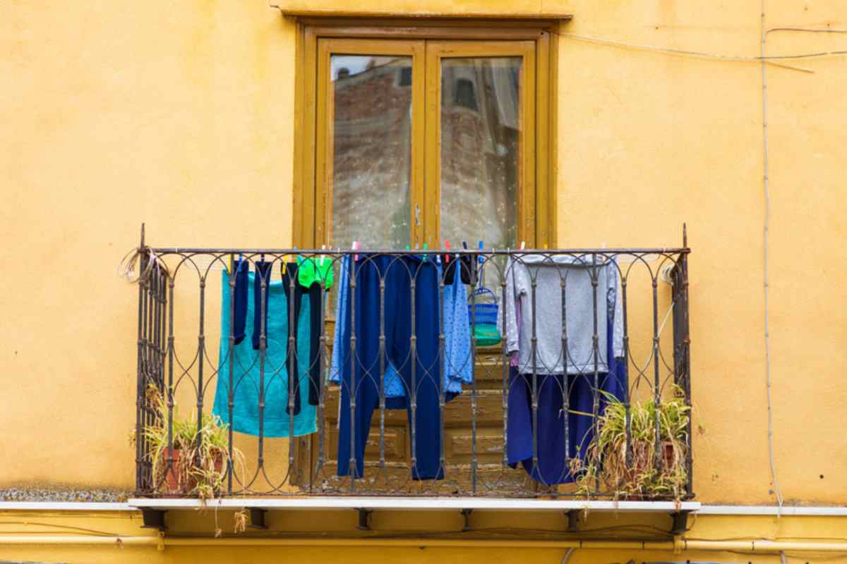 Liberi di asciugare sul balcone